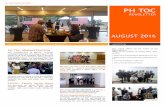 PH TOC NEWSLETTER PH TOCphtoc.org/PHTOC_Newsletter_August_2016_EN.pdf · training or circuit training, functional training, cross fit, elastic bands, swiss balls, TRX, spinning, developing