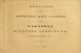 Virginia Military Institute Catalog · A.H.Powell, ^Brunswick, H.W.Williamson,'Xorfolk, J.B.Moomau, J.P.Mason, W.H.Stith, E.M.Anthony, R.L.Walker,' W.H.Harrison, 2. l| 4' 5' 7, 9