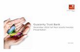 Guaranty Trust Bank€¦ · This presentation is based on Guaranty Trust Bank’s audited financial results for the Full Year period ended December 2013 consistent with IFRS reporting