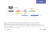 Electricity production potential and social benefits from ... · utilizing agricultural waste for useful products such as silica, ... Renewable energy, econometrics, energy economics,