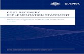 Cost Recovery Implementation Statement July 2020 Recovery... · contractor and professional services costs. Depreciation and amortisation costs ranged between 5 per cent and 6 per