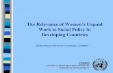 The Relevance of Women’s Unpaid Work to Social Policy in ... · ¾G7 requests WB to formulate ‘social principles ... NHI has achieved equitable burden sharing: lower income groups