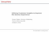 Utilizing Customer Insights to Improve the Service Experience · The world leader in serving science1 Doreen Pippen, Director of Marketing. Thermo Fisher Scientific. October 8, 2014.