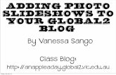 Adding photo slideshows to your Global2 blog! · Now go to your blog and get ready to add your new post. You need to complete your post like you usually would. Once we add the Photo