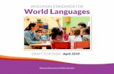 WISCONSIN STANDARDS FOR World Languages 2019-04-08¢  Wisconsin Standards for World Languages - April