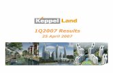 1Q2007 Results v2 - Keppel Corporation Slides(10).pdf · Units to Launch Project Launch Schedule 2007 2008 2009 Vietnam Saigon Sports City (Ph 1), HCMC ^ 100 288 288 The Estella,