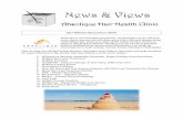 News & Views - Brisbane Hair Loss Treatments€¦ · 1. Welcome to Summer (Australia) December, Happy Holiday 2016 Newsletter 2. Holiday Hair Loss Treatments 3. Holiday Nutrition