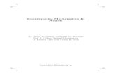 Experimental Mathematics In Action€¦ · Experimental Mathematics In Action By David H. Bailey, Jonathan M. Borwein Neil J. Calkin, Roland Girgensohn D. Russell Luke and Victor