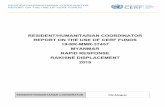 RESIDENT/HUMANITARIAN COORDINATOR REPORT ON THE USE …€¦ · Humanitarian organizations estimated that over 71,000 people were in need of humanitarian assistance, including projected