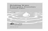 Drinking Water Emergency Exercises · Summary Report January 2005 Prepared in partnership with CH2MHill, Kennewick, WA and ECO Resources Group, Brainbridge, WA for the Office of Drinking
