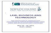 LAW, BUSINESS AND TECHNOLOGY - Granof International · law, business and technology the fourth annual american bar association section of international law & israel bar association