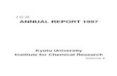 ANNUAL REPORT 1997 - kuicr.kyoto-u.ac.jp · (ORGANIC MATERIALS CHEMISTRY — Polymeric Materials) ..... 30 Hydrocarbon Molecules with Novel Structure: the First Fullerene Derivative