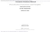 Precalculus Functions and Graphs - · PDF file Preface This manual contains solutions/answers to all exercises in the text Precalculus: Functions and Graphs, Thirteenth Edition, by