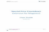 Special Price Countdown User Guide - ITORIS · 2017-12-14 · After admin creates special prices for products the extension enables the timer automatically identifying the special