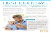 FIRST 1000 DAYS - Egg Nutrition Center€¦ · What moms eat and drink during pregnancy benefits their health and the health of their growing baby. That’s why doctors advise moms