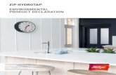 ZIP HYDROTAP ENVIRONMENTAL PRODUCT DECLARATION · The declared unit is the fraction of the appliance’s life cycle needed to deliver 1 litre of average drinking water over a 7-year