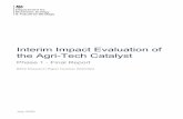 Interim Impact Evaluation of the Agri-Tech Catalyst: Phase ... · 1.11 This interim evaluation for BEIS . excludes the 24 DFID-funded projects. under the Catalyst programme, which