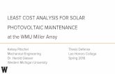 LEAST COST ANALYSIS FOR SOLAR PHOTOVOLTAIC …wmich.edu/sites/default/files/attachments/u159/2016...Existing - Cleaning Entire array would need to increase its margin of energy generation