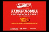 StreetGames · 2018-10-09 · Football Foundation - Grow the Game 09 16. Lawn Tennis Association - Play Tennis ... • Sportivate is a £56 million Lottery funded London 2012 legacy