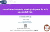 Streamflow and sensitivity modeling Using SWAT for an Ib … · 2019-11-25 · Leelambar Singh Research Scholar SWAT-SEA Conference 2019 Streamflow and sensitivity modeling Using