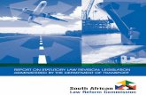 SOUTH AFRICAN LAW REFORM COMMISSION: Project 25 · SOUTH AFRICAN LAW REFORM COMMISSION: Project 25 STATUTORY LAW REVISION: LEGISLATION ADMINISTERED BY THE DEPARTMENT OF TRANSPORT