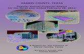 HARRIS COUNTY, TEXAS · Profile of Harris County 4 A Brief History 4 Geographic Location and Population 4 Services 4 The Harris County Auditor s Office 6 ... appointed June 1, 2013)