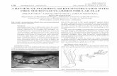 A REVIEW OF MANDIBULAR RECONSTRUCTION WITH FREE … · 2019-03-27 · osteotomy technique. ... Fibula free flap. The fibular osteocutaneous free flap was originally described for