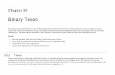 Binary Trees - University of Arizonamercer/Book/20.pdf · capabilities. The binary search tree will be explored later in this chapter. Huffman Tree David Huffman designed one of the