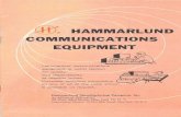 HAMMARLUND COMMUNICATIONS · unit available after Jan. 1962. NEW CITIZEN -HAM BAND TRANSCEIVER A full-fledged Hammarlund-quality receiver, skillfully combined with a five watt input,
