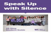 Speak Up with Silence€¦ · On November 20, speak up with silence and give a voice to those whose rights are not upheld. Fundraising schedule With the key dates above, create a