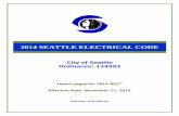 Seattle DPD - 2014 Seattle Electrical Code · November 2014 Dear Electrical Code Purchaser or User: This document is to be used with the 2014 National Electrical Code (NEC) published