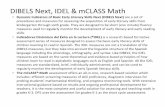 DIBELS Next, IDEL & mCLASS Mathdemingme.sharpschool.net/UserFiles/Servers/Server... · DIBELS Next, IDEL & mCLASS Math • Dynamic Indicators of Basic Early Literacy Skills Next (DIBELS