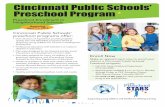Cincinnati Public Schools’ Preschool Program · preschool programs offer: Enroll Now Make an appointment now to enroll your child in a Cincinnati Public Schools’ Preschool program: