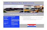 Office Space For Sub-Lease - The Commercial TeamOffice Space For Sub-Lease 112 Scurfield Blvd / Winnipeg, MB Office Space For Sub-Lease Total Size: 4,200 SF Zoning: M2 Location Description: