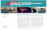 FIVE COLLEGE DANCE DEPARTMENT NEWSLETTER · DANCE DEPARTMENT NEWSLETTER 2017–2018 In Spring 2017, the Smith College Department of Dance was honored to host choreographer Bebe Miller