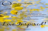 Fascinating Keynote Speakers - California State University ... Fall...uncommon destinations, social history as well as the history of art, the course will inspire participants to think