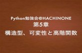 Python勉強会@HACHINONE 5...Python勉強会@HACHINOHE 20と100の公約数とその総和 5 # -*- coding: utf-8 -*-def findDivisors (n1, n2): """n1とn2を正のintとする。 n1とn2のすべての公約数からなるタプルを返す"""