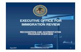 EXECUTIVE OFFICE FOR IMMIGRATION REVIEW · updated from time to time as appropriate. August 2014 USDOJ/EOIR/BIA/Office of the Clerk 3 PROGRAM GUIDANCE Immigration law provides that