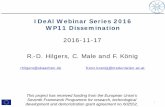 IDeAl Webinar Series 2016 WP11 Dissemination · IDeAl Webinar Series 2016 WP11 Dissemination 2016-11-17 R.-D. Hilgers, C. Male and F. König. rhilgers@ukaachen.de franz.koenig@meduniwien.ac.at
