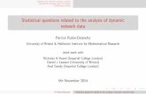 Statistical questions related to the analysis of dynamic ...pr12244/lanl_1.pdf · Statistics for dynamic network analysis Dependence between point processes Combining p-values B A