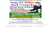 5 Secrets ebook sample - Aquaponics 37 Killer... Secret #31 - Why SEO Copywriting Doesn’t Work for Pay-Per-Click Direct Marketers Secret #32 - Learn How to Boost CTR 75% - by Being