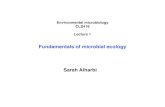 Fundamentals of microbial ecology Sarah Alharbifac.ksu.edu.sa/sites/default/files/lecture_1_pdf.pdf · Fundamentals of microbial ecology! Sarah Alharbi. outline!! 1) microbial ecology