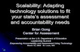 Scalability: Adapting technology solutions to fit your state’s ... · Session Overview zThinking broadly about technology zOrienting your efforts for improvement zExamples from