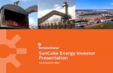 SunCoke Energy Investor Presentations2.q4cdn.com/280787235/files/doc_presentations/... · SunCoke Energy Investor Presentation Third Quarter 2019. Forward-Looking Statements 2 Except