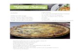 Quiche Ingredients Yield: 6 servings Prep Time: 20 minutes ... · Prep Time: 20 minutes Cook Time: 60 minutes Total Time: 80 minutes Ingredients 1 ½ cups shredded Swiss cheese ½
