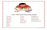 cl aw raw jigs aw dr aw saw outl aw fl aw sl aw sees aw gn ...163.20.6.2/.../Phonics/WordFamily_PPT/awSET.pdf · Read each –aw family word in the first column. Find the correct
