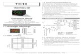 Model TC10 Temperature Controller, Engineering Manual 05C01E81-02EN.pdf · Yokogawa Electric Corporation - TC10 - ENGINEERING MANUAL - PAG. 1. TC10. TEMPERATURE . CONTROLLER Engineering