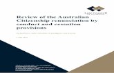 Review of the Australian Citizenship renunciation by ... Citizenship Amendment (Allegiance to Australia)
