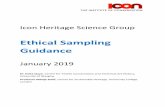 Ethical Sampling Guidance - Icon · Conservation (Icon) has developed this Ethical Sampling Guidance for materials research. It aims to be a practical, flexible and adaptive tool