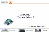 ARDUINO - LEnsElense.institutoptique.fr/liesse/2019/Stage1/LIESSE_Arduino.pdf · PC standard ARDUINO Uno Fréquence 2 GHz 16 MHz Core / Architecture 4 / 64 bits 1 / 8 bits Consommation